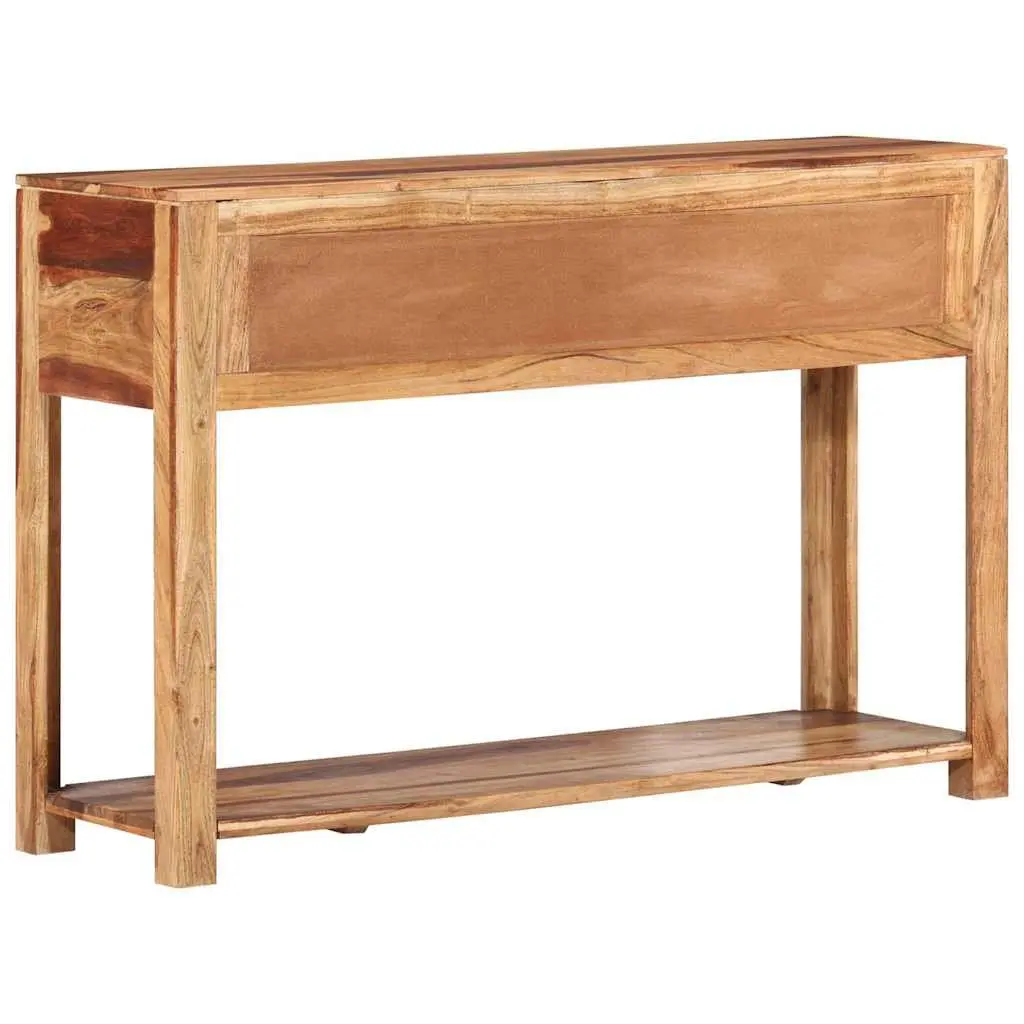 Wooden Console Table 110x35x75 cm Solid Acacia 3 Drawer Side Hallway End Table