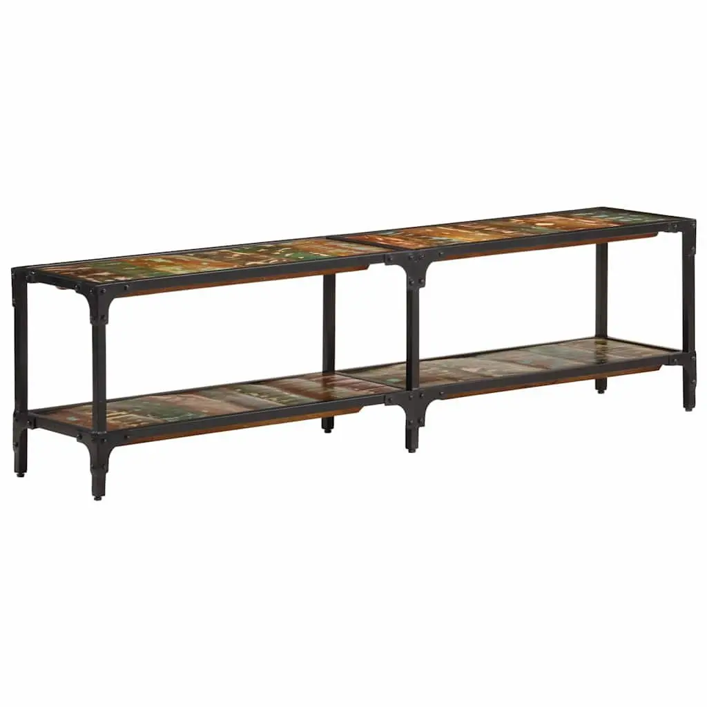 TV Cabinet 150x30x41 cm Solid Reclaimed Wood Vintage Antique Style Storage Unit