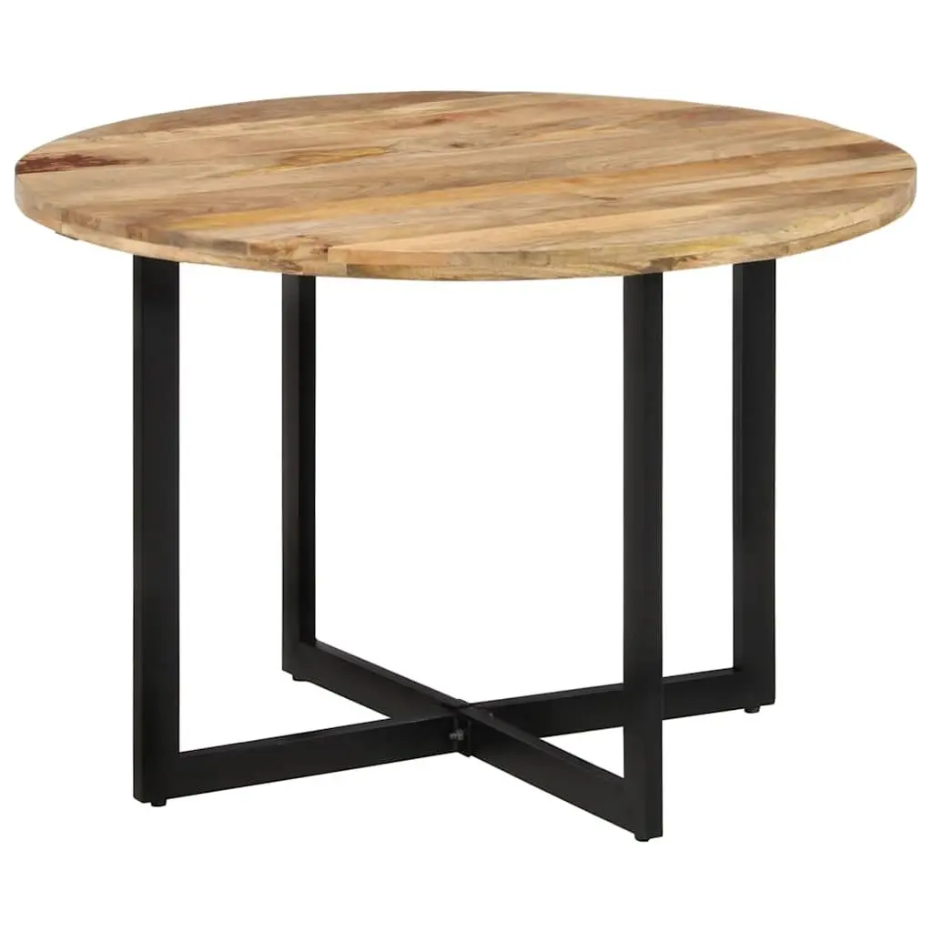 Dining Table 110x75 cm Brown Solid Wood Mango Sturdy Construction