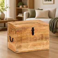 Brown Solid Wood Storage Chest to Elevate Your Space