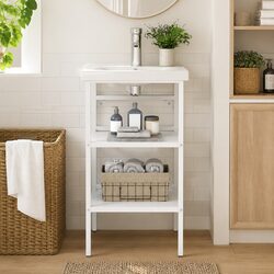 Elevate Your Bathroom with a White Storage Unit