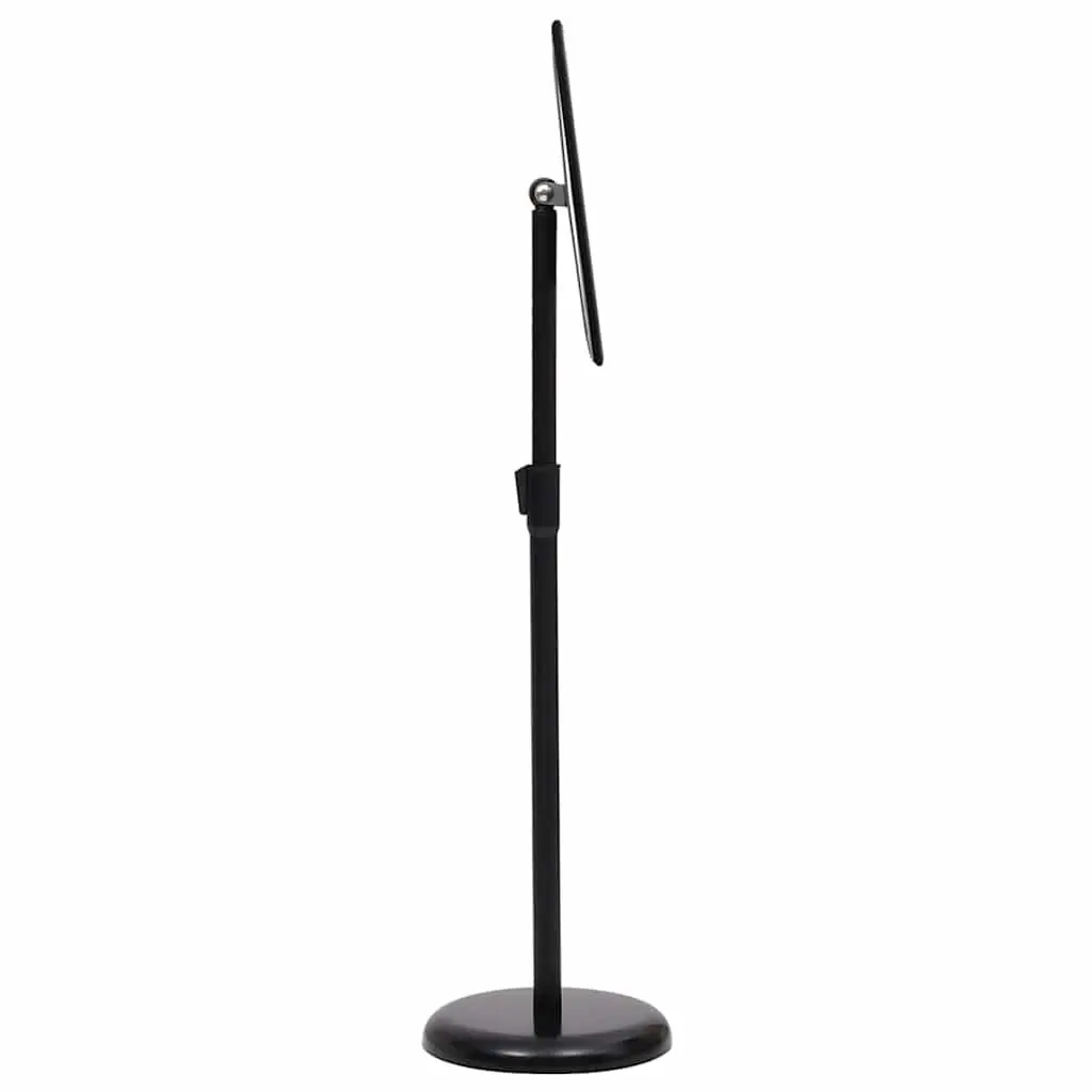 Poster Stand 2 Pieces Height Adjustable Aluminium Frame Black 45 x 32.7 x 108 cm