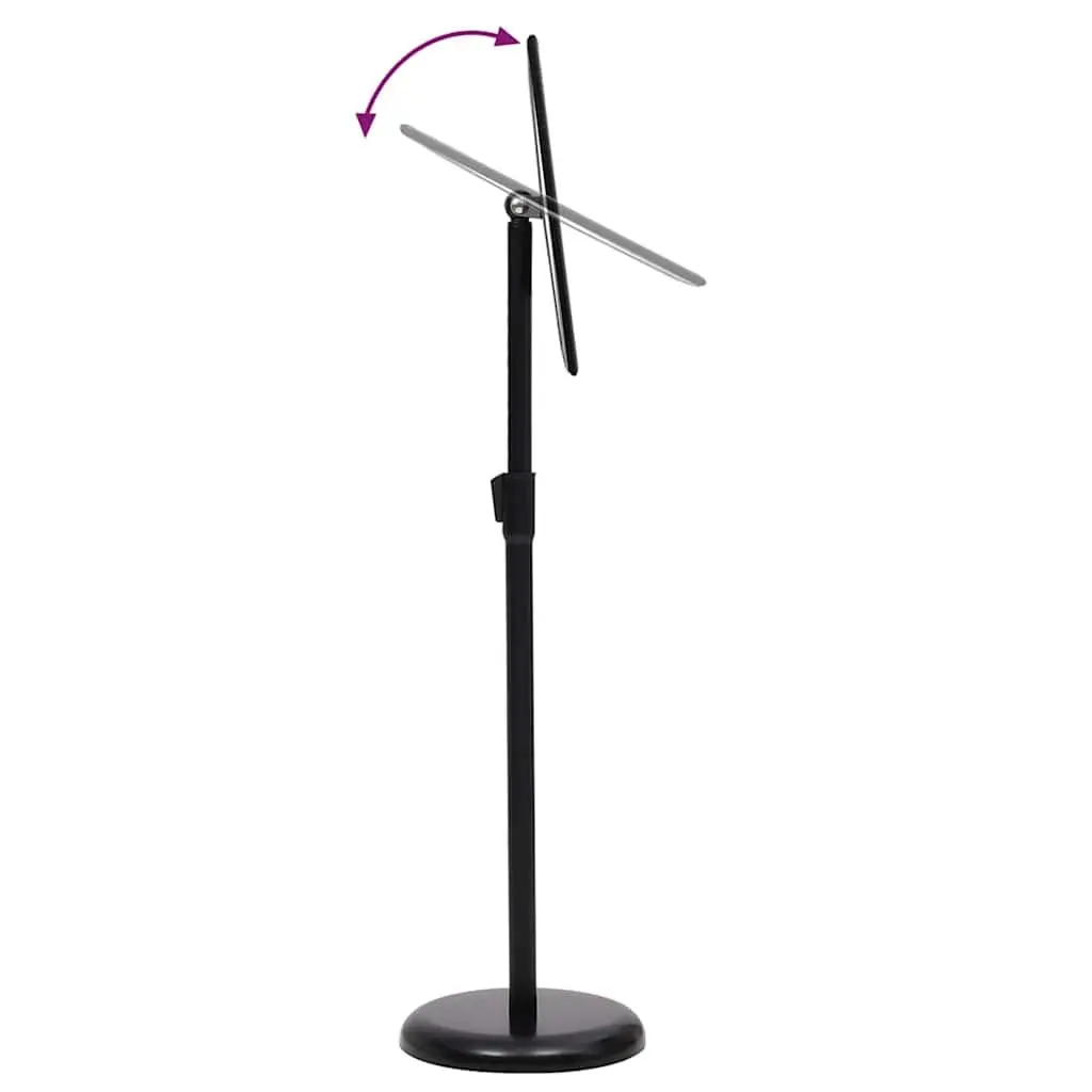 Poster Stand 2 Pieces Height Adjustable Aluminium Frame Black 45 x 32.7 x 108 cm