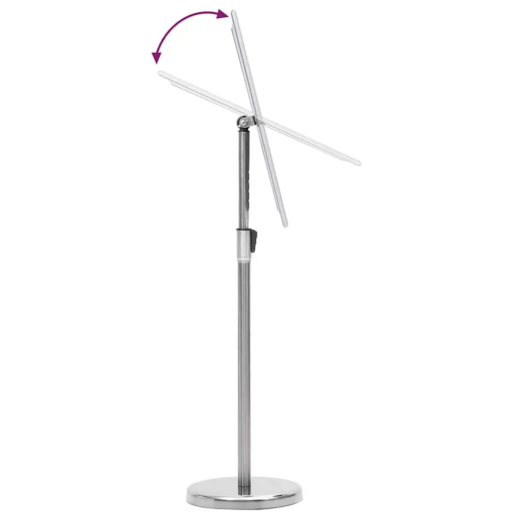 Poster Stand 2 pcs Silver Height Adjustable Rotatable Display 45 x 32.7 x 108 cm