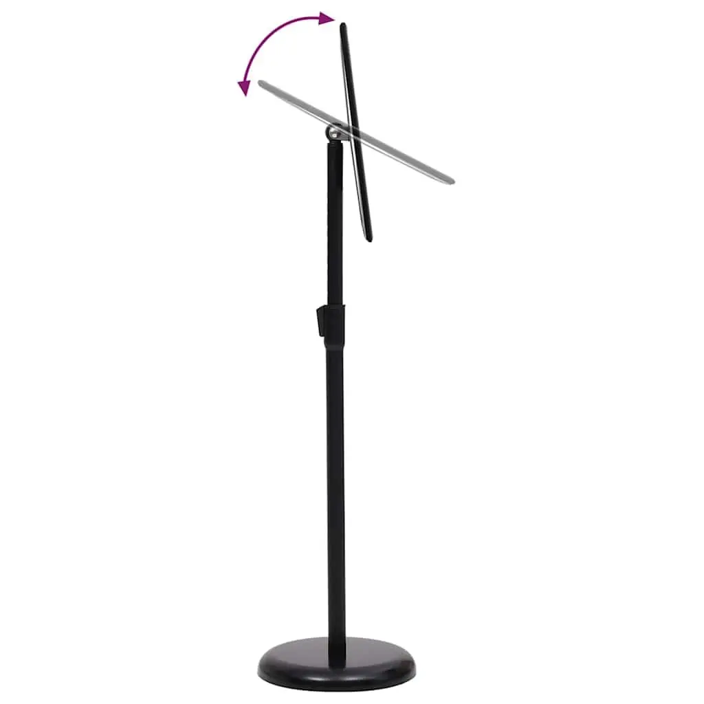 Poster Stand 2 pcs Black Height-Adjustable Rotatable Display 32.7 x 24 x 108 cm