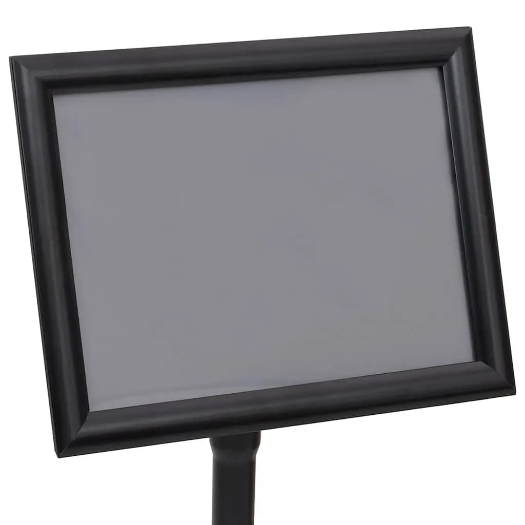 Poster Stand 2 pcs Black Height-Adjustable Rotatable Display 32.7 x 24 x 108 cm