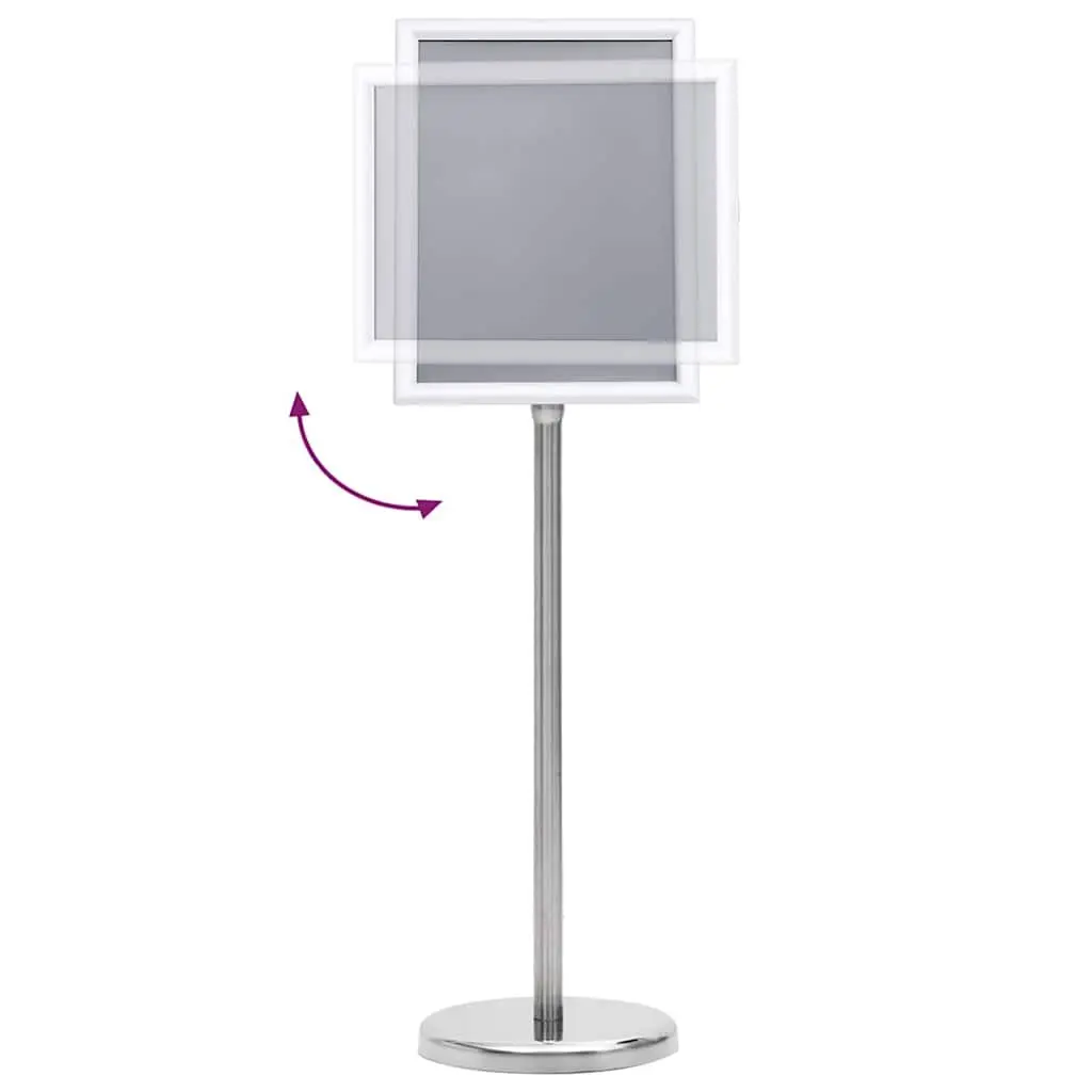 Poster Stand 2 Pack Height Adjustable Rotatable Aluminum Frame