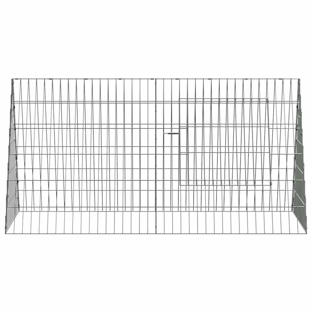 Chicken Cage 110 x 55 x 55 cm Galvanized Steel Outdoor Weather Resistant