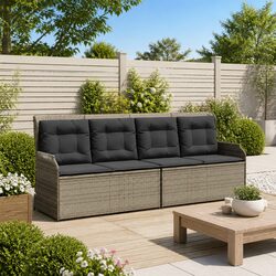 Elevate Your Outdoor Living with a Grey Multi-Position Garden Bench