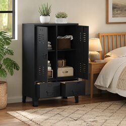 Elevate Your Space with the Anthracite Wardrobe Storage Cabinet