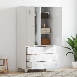 Elevate Your Space with Our Industrial Wardrobe Cabinet