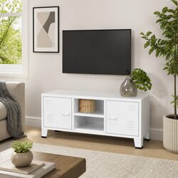 Elevate Your Space with This Industrial TV Cabinet
