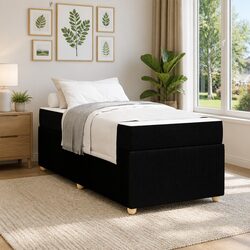 Elevate Your Bedroom with a Modern Black Bed Frame 90 x 190 cm
