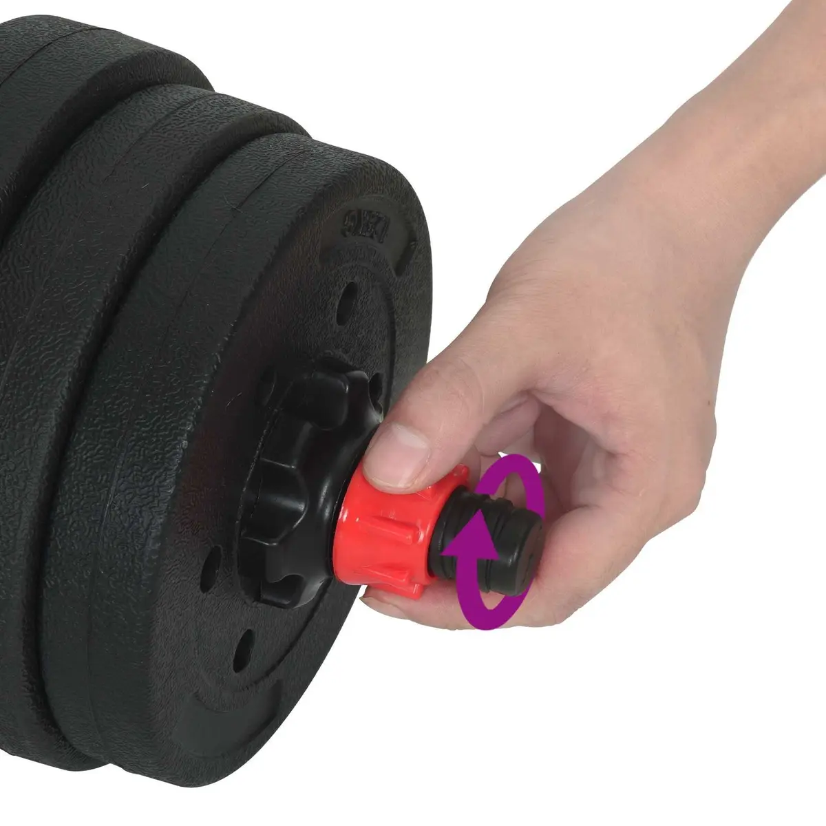 Adjustable Dumbbell Set 30kg Home Gym Free Weights Training Strength Building