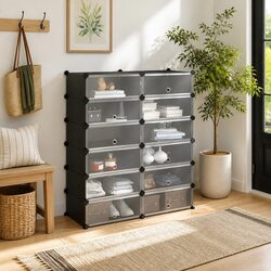 Enhance Your Space with a Black Shoe Rack 94.5x36.5x106cm