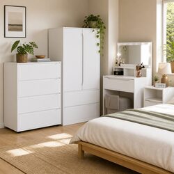 Enhance Your Space with a White Storage Cabinet 80x48x105cm
