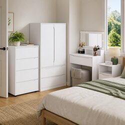 White Engineered Wood Storage Cabinet for Your Home