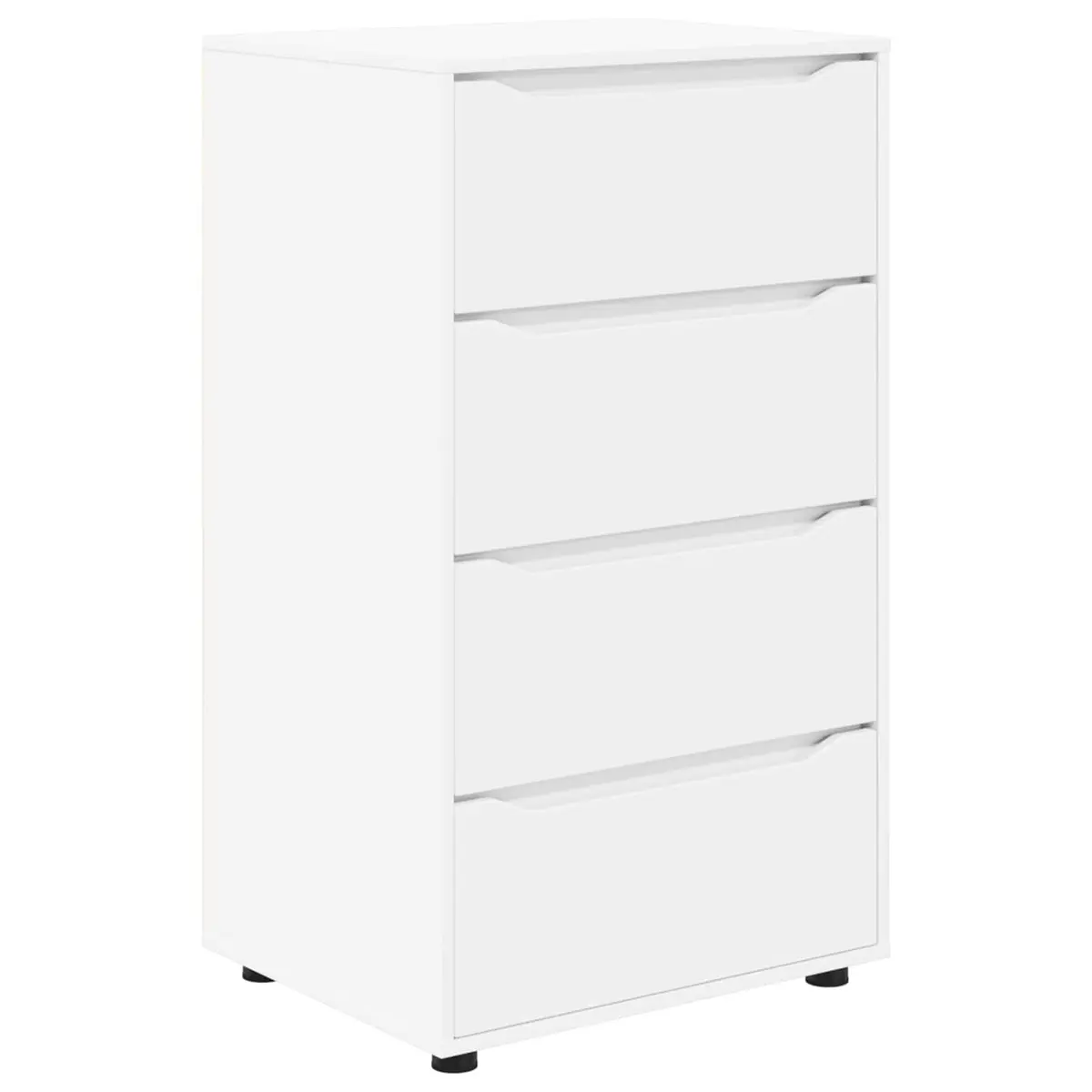 Storage Cabinet White 60 x 48 x 105 cm Engineered Wood Multiple Drawers Ball-bearing Slides