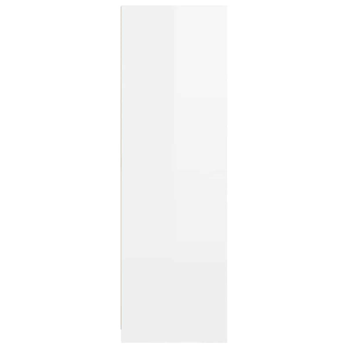 Wardrobe High Gloss White 79.5 x 49 x 156 cm Modern Bedroom Storage Cupboard Cabinet