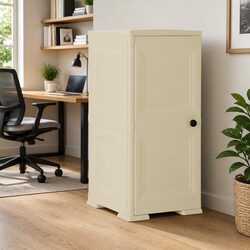 Organise Your Space with White Plastic Storage Cabinet