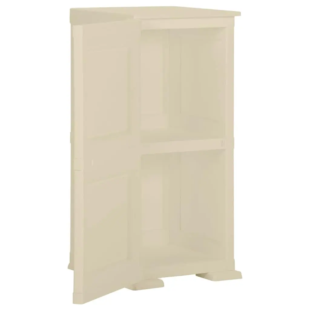 Storage Cabinet 40x43x85.5 cm Plastic White Home Organiser