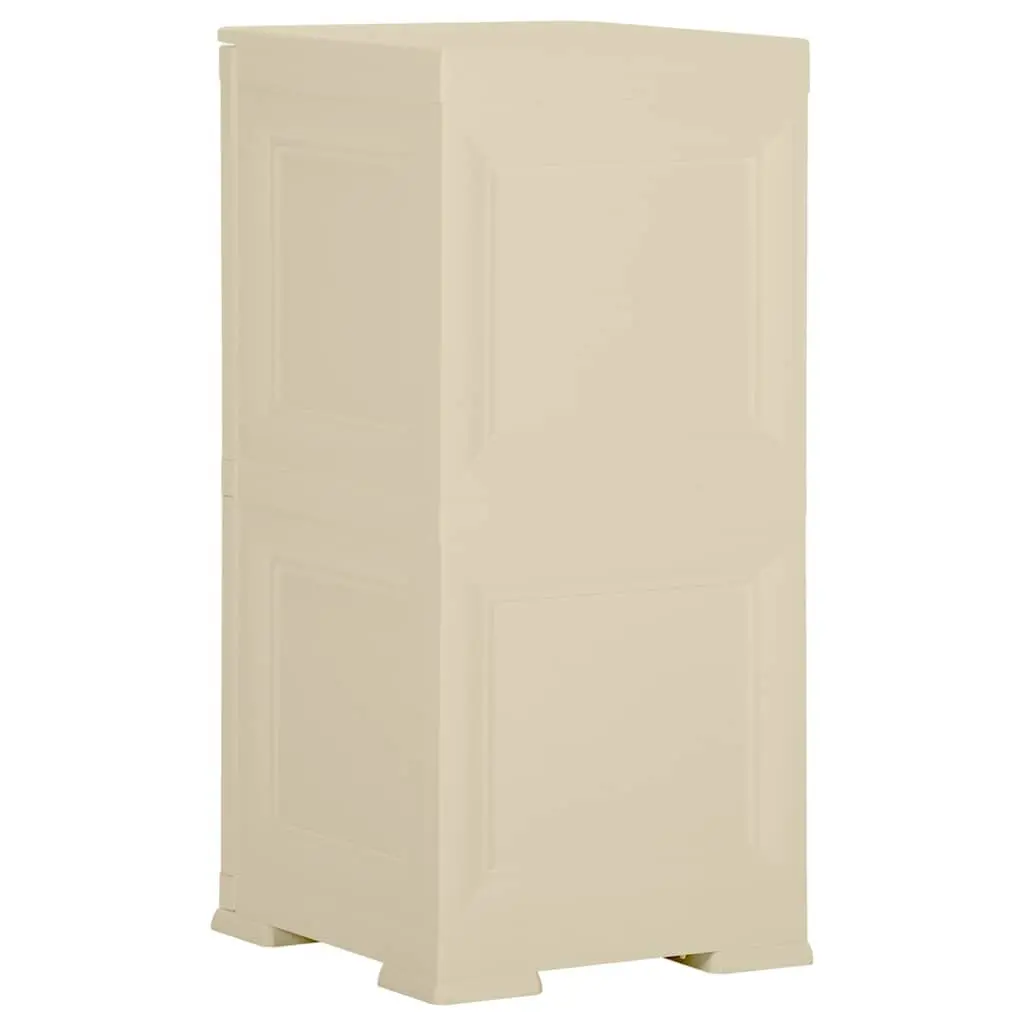 Storage Cabinet 40x43x85.5 cm Plastic White Home Organiser
