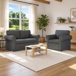 Enhance Your Living Space with a Contemporary Grey Sofa Set