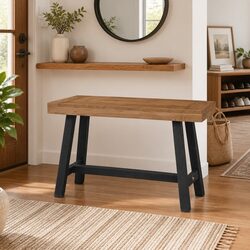 Enhance Your Space with a Solid Teak Wood Bench 110cm