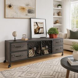 Stylish Silver TV Cabinet Enhancing Your Living Space