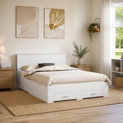 Enhance Your Bedroom with a White Bed Frame 150 x 200 cm