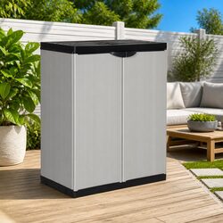 Grey Garden Storage Cabinet: Organize Your Outdoor Space