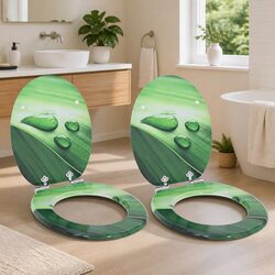 Elevate Your Bathroom with a Soft-Close Green Toilet Seat