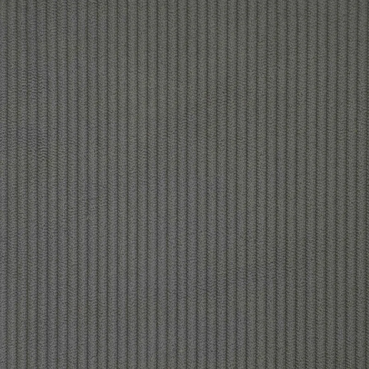 Bed Frame 137x190cm Corduroy Upholstered Headboard Dark Grey Slatted Base
