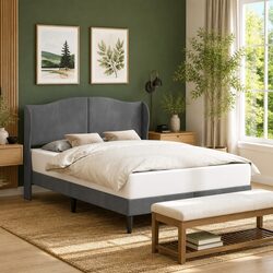 Enhance Your Bedroom with a Velvet Headboard Bed Frame 153 x 203 cm