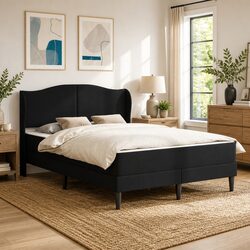 Enhance Your Bedroom with a Black Bed Frame 137 x 190 cm