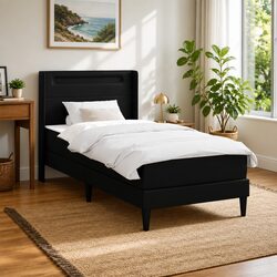 Chic Bed Frame with Mattress for a Contemporary Bedroom 107 x 203 cm
