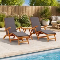 Enhance Your Outdoor Living with a Reclining Sun Lounger Set