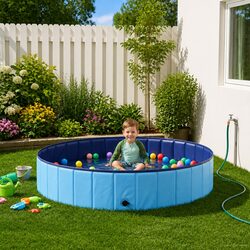 Enhance Your Outdoor Space with a Blue Kids Swimming Pool