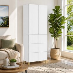 Enhance Your Space with 2-Piece Engineered Wood Cabinets