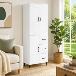 Upgrade Your Space with This Stylish 2-Piece Cabinet Set