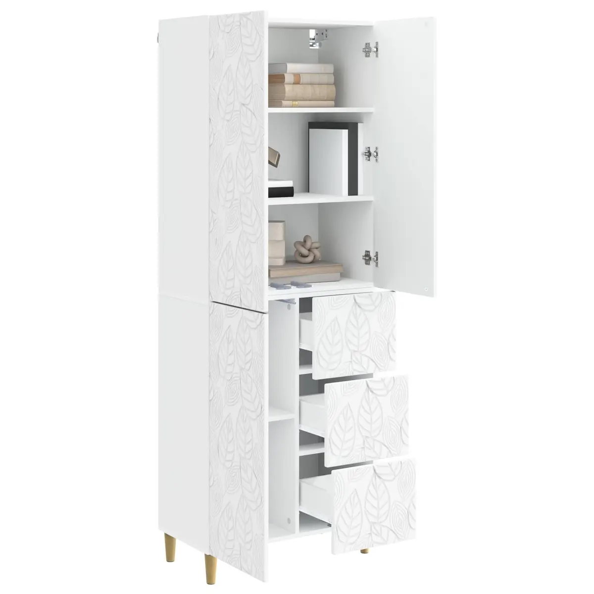 Modular White Furniture Set 2 Pieces Adaptable Layout Space-Saving Indoor Outdoor
