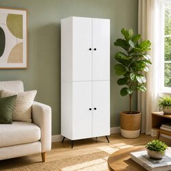 Stylish White Cabinet Set for Home and Office Spaces
