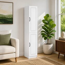 Enhance Your Space with a Versatile White Cabinet Set