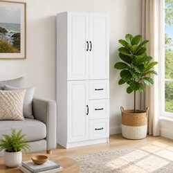 Elevate Your Living Space with this 2-Piece Cabinet Set