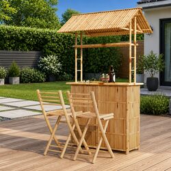 Enhance Your Garden with a Tropical Bamboo Bar Set