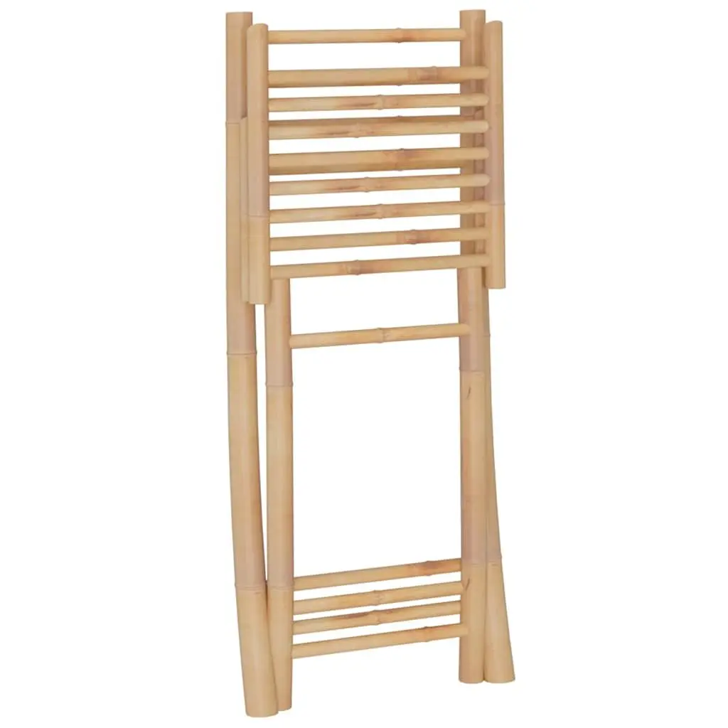 Bamboo Bar Set 3 Piece Tropical Brown Foldable Garden Patio Outdoor Furniture