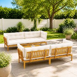 Comfortable Outdoor Corner Lounge Sofa Set for Your Garden