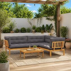 Transform Your Outdoor Space with This Cozy Sectional Sofa
