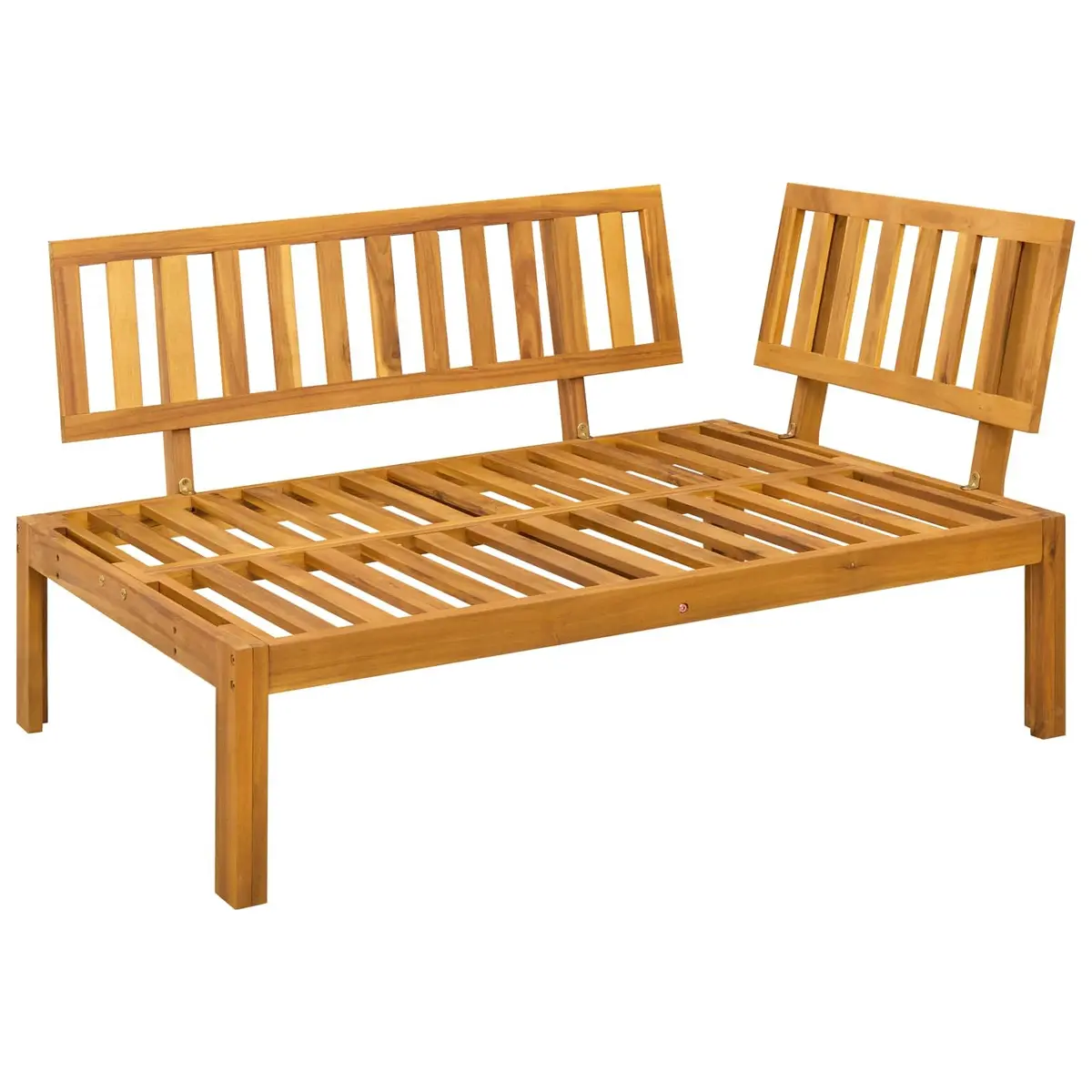 Outdoor Sectional Sofa 5 Piece Corner Lounge Seating Set with Low Table