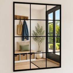 Elevate Your Home with This 80x60 cm Black Wall Mirror